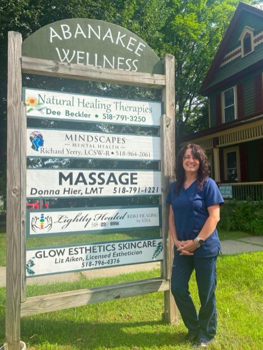 Donna Hier, LMT, at Abanakee Wellness